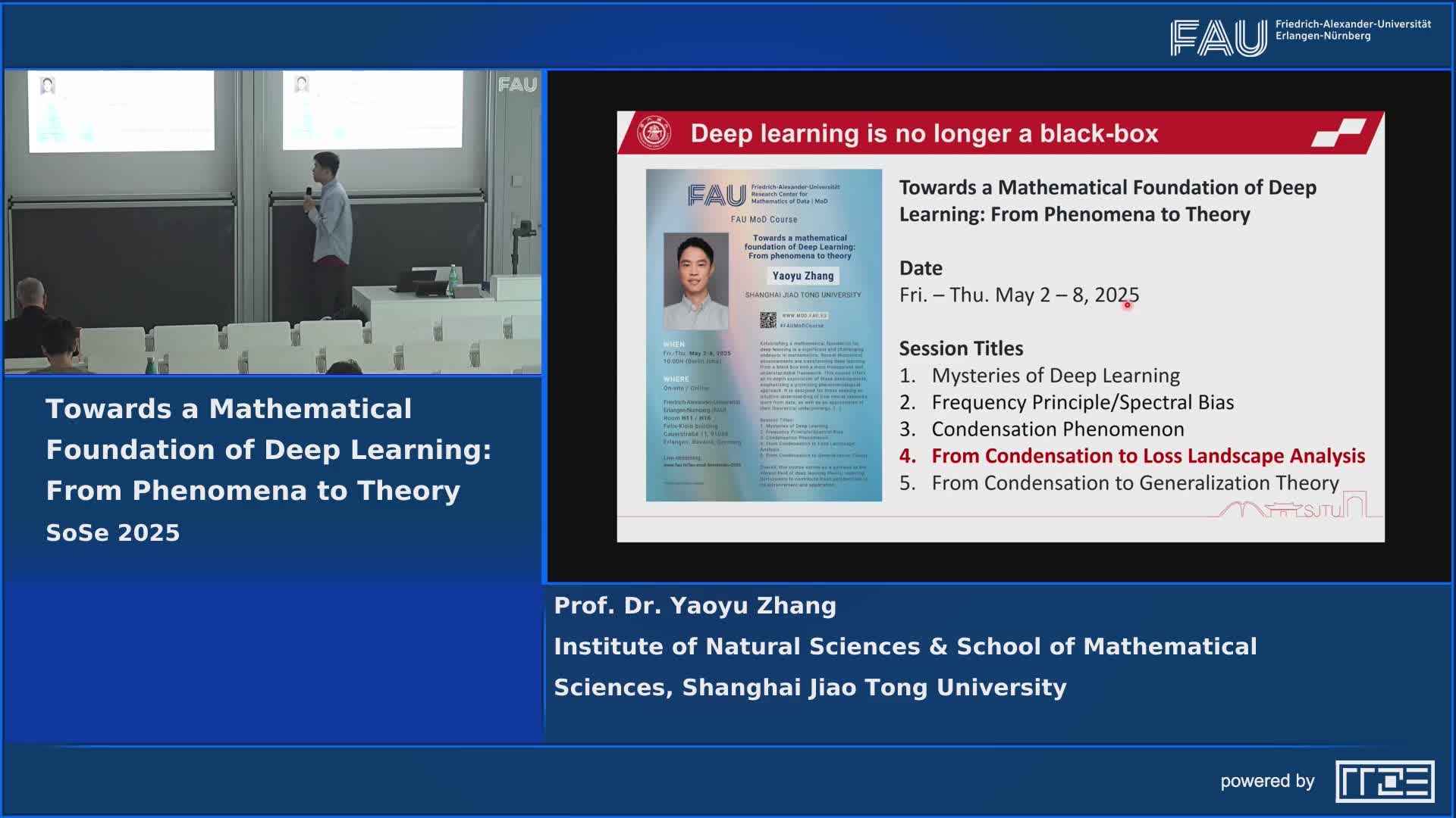 FAU MoD Course: From Condensation to Loss Landscape Analysis (4/5) preview image
