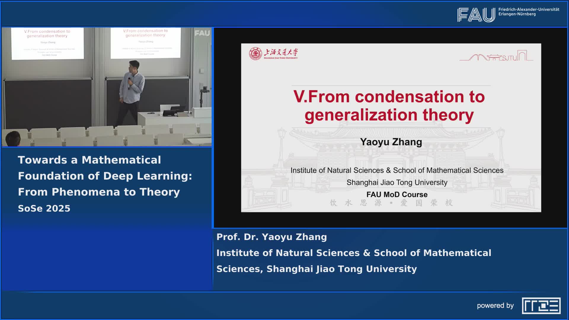 FAU MoD Course: From Condensation to Generalization Theory (5/5) preview image