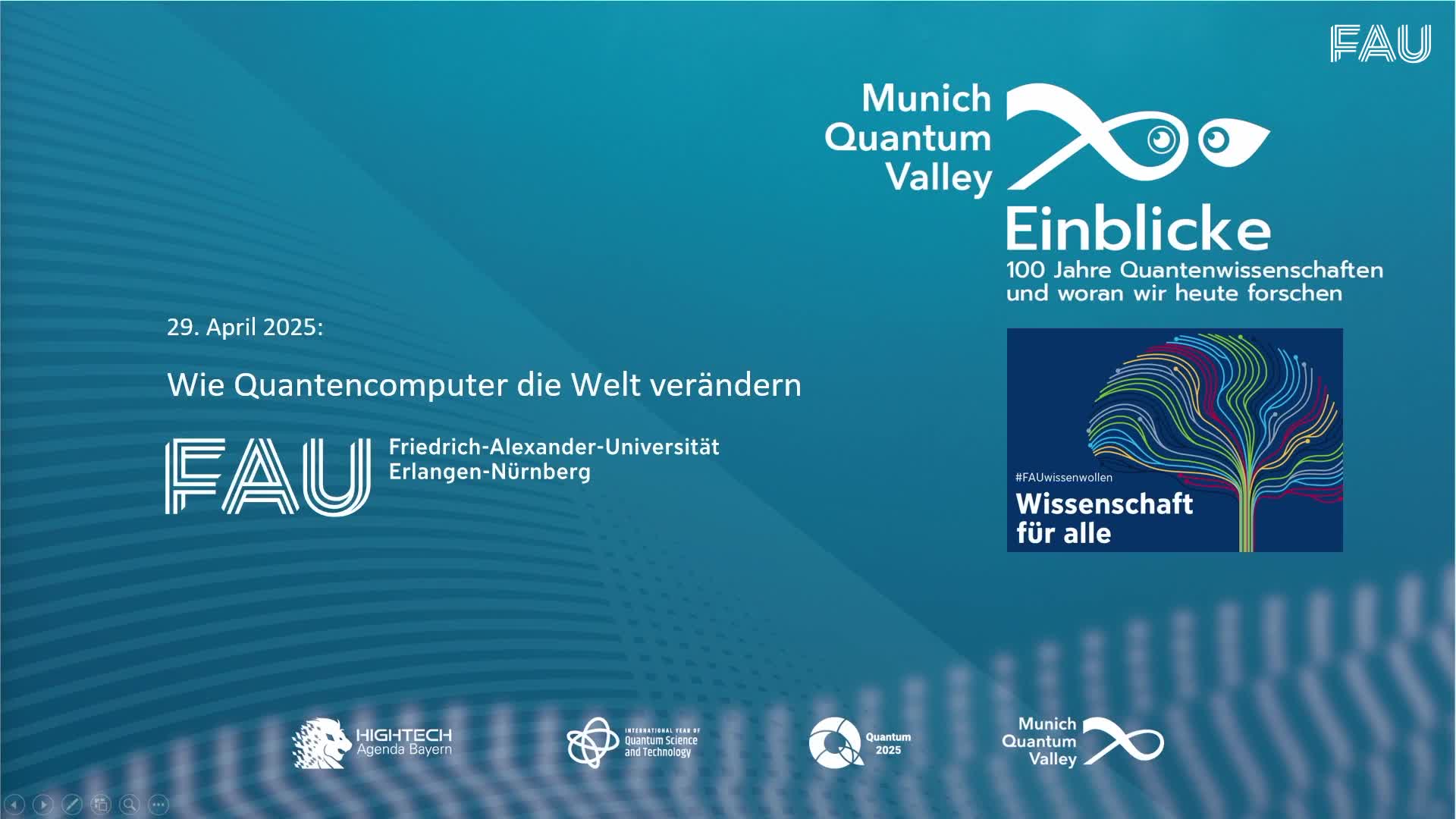 MQV-Einblicke – „Wie Quantencomputer unsere Welt verändern“ preview image