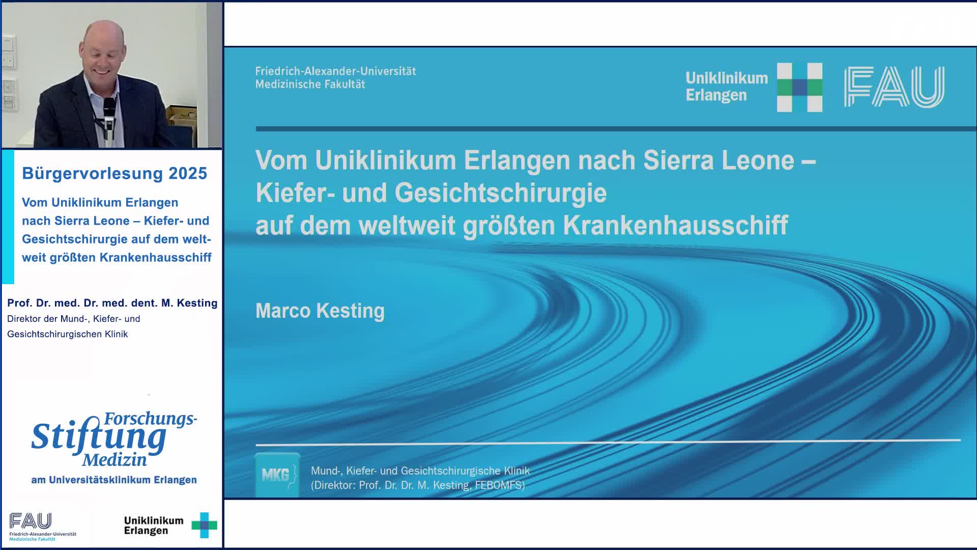 Vom Uniklinikum Erlangen nach Sierra Leone – Kiefer- und Gesichtschirurgie auf dem weltweit größten Krankenhausschiff preview image
