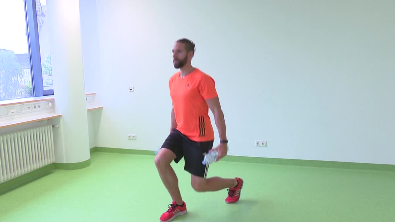 Krafttraining - Fortgeschrittene schwer - Einbeinige Kniebeuge preview image