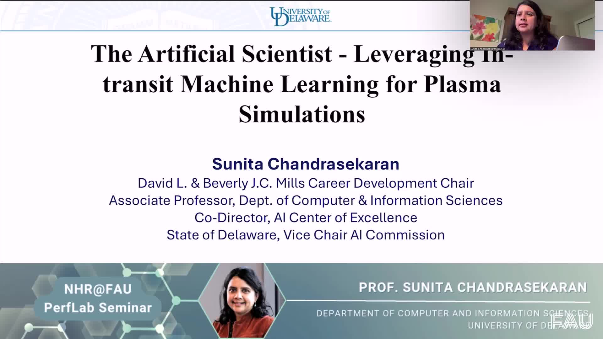 NHR PerfLab Seminar 2025-05-6: The Artificial Scientist: In-Transit Machine Learning of Plasma Simulations preview image