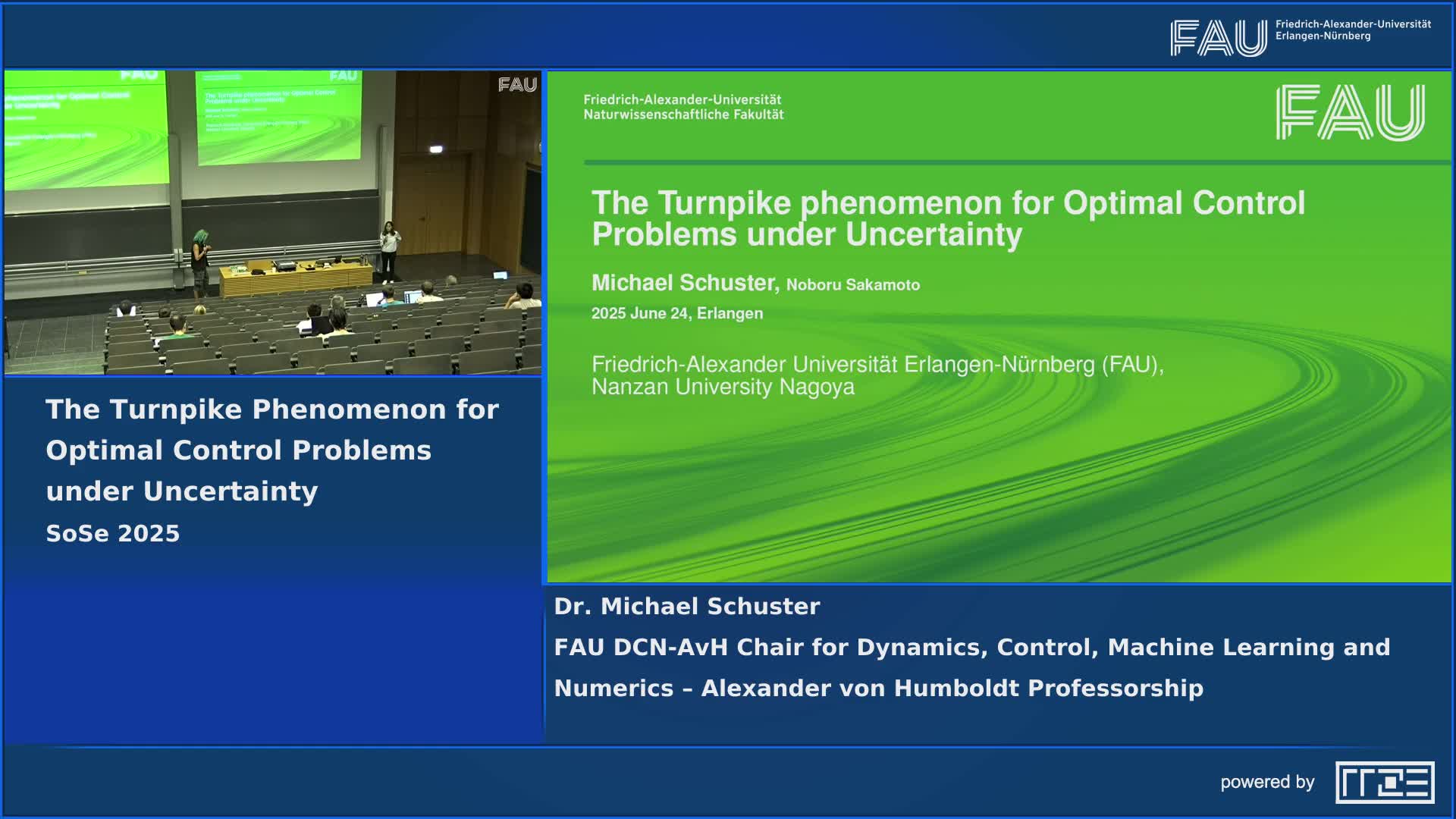 FAU MoD Mini-workshop: The Turnpike Phenomenon for Optimal Control Problems under Uncertainty preview image