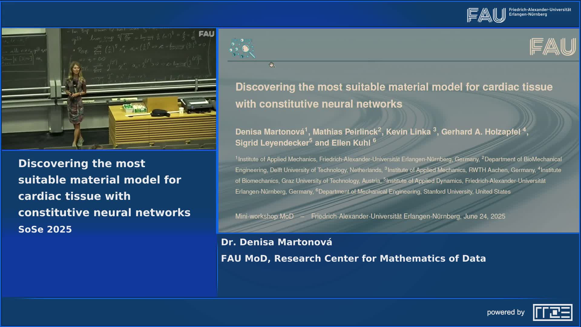 FAU MoD mini-workshop: Discovering the most suitable material model for cardiac tissue with constitutive neural networks preview image