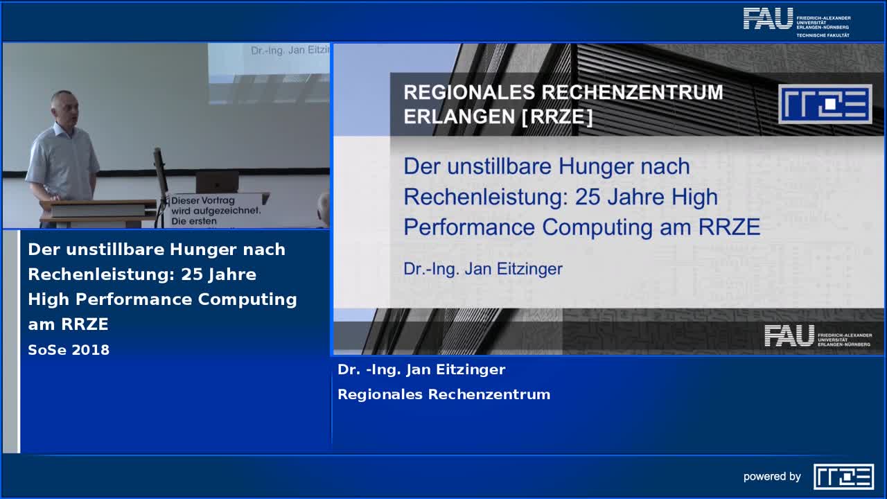 Der unstillbare Hunger nach Rechenleistung: 25 Jahre High Performance Computing am RRZE preview image