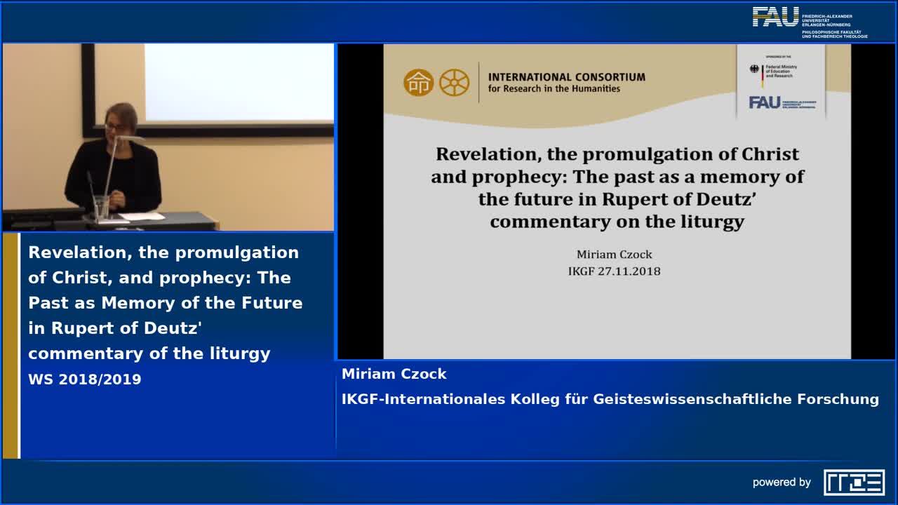 Revelation, the promulgation of Christ, and prophecy: The Past as Memory of the Future in Rupert of Deutz commentary of the liturgy preview image