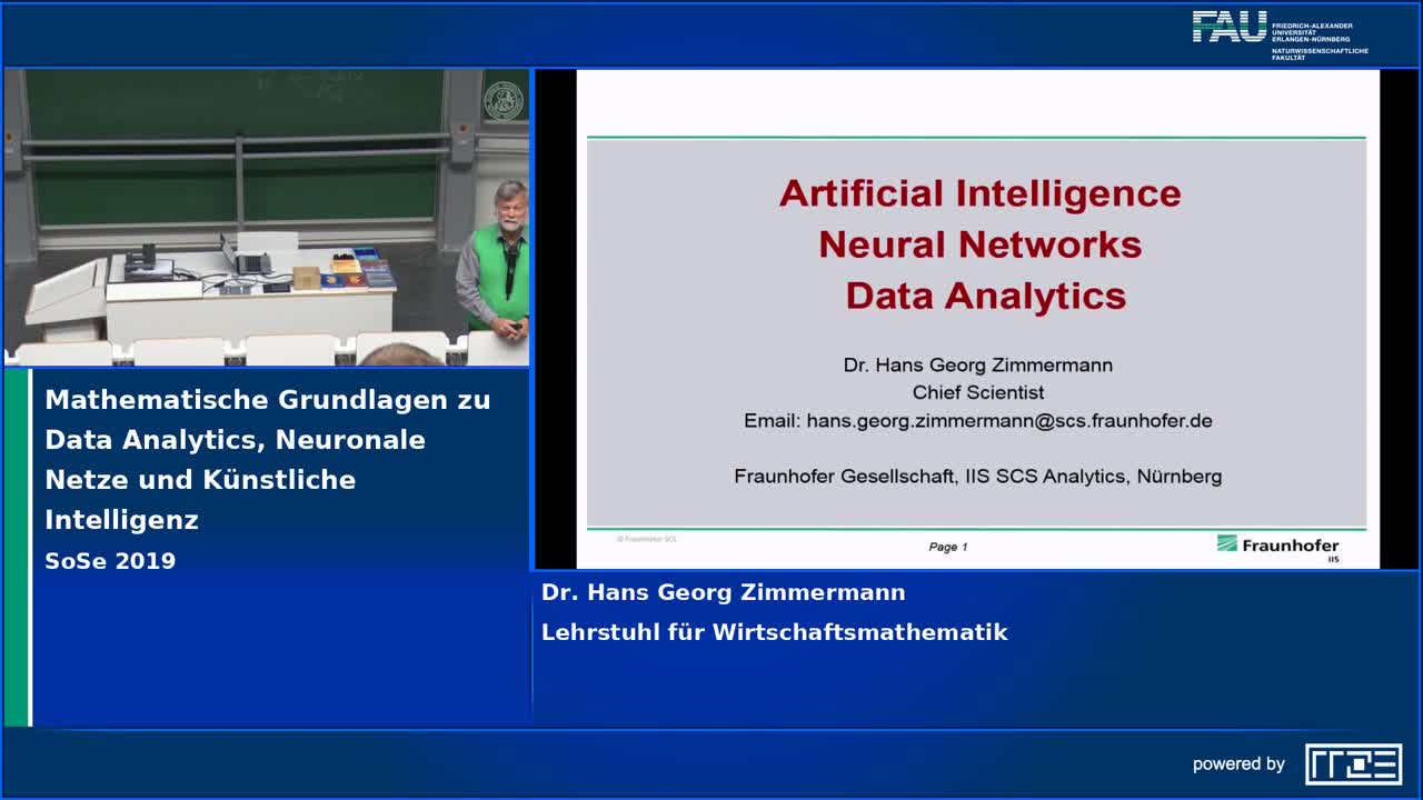 Mathematische Grundlagen zu Data Analytics, Neuronale Netze und Künstliche Intelligenz preview image