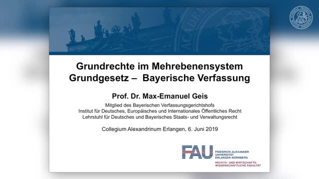Grundrechte im Mehrebenensystem Grundgesetz -Bayerische Verfassung preview image