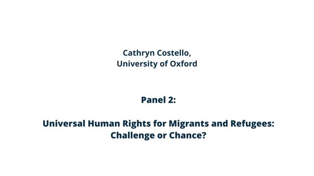 Universal Human Rights for Migrants and Refugees: Challenge or Chance? preview image