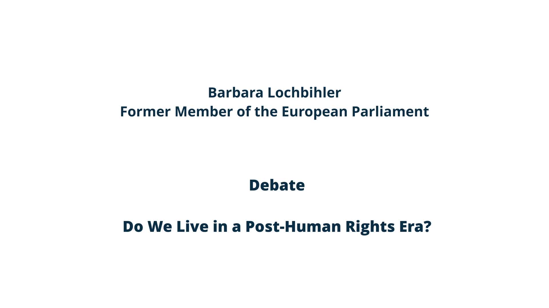 Do We Live in a Post-Human Rights Era? / Part II preview image