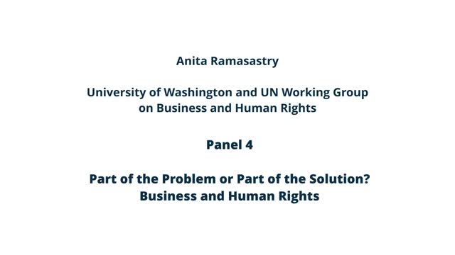 Part of the Problem or Part of the Solution? Business and Human Rights / Part II preview image