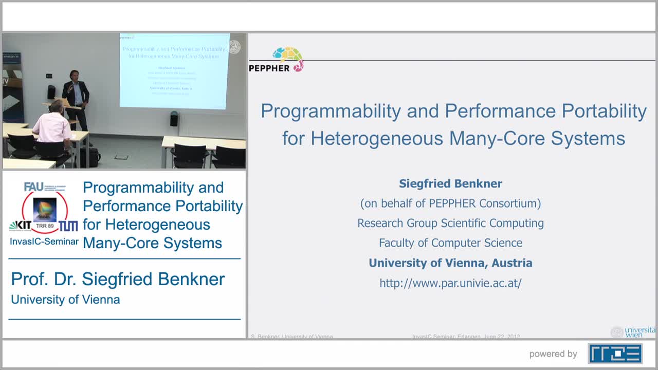 Programmability and Performance Portability for Heterogeneous Many-Core Systems preview image
