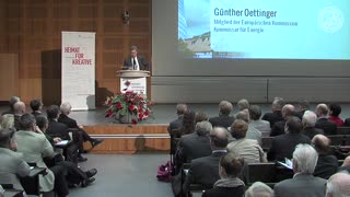 Gastvortrag von Guenther Oettinger, Kommissar für Energie, Mitglied der Europäischen Kommission preview image