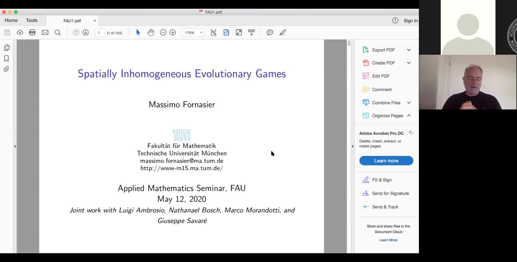 Evolutions, their Mean-Field Approximation, and Learning (Massimo Fornaiser, TU München) preview image