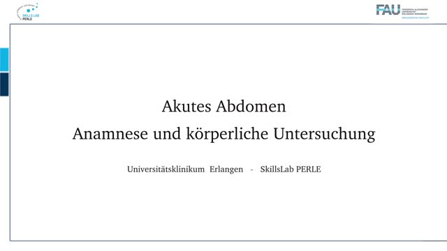 Akutes Abdomen - Anamnese und körperliche Untersuchung preview image