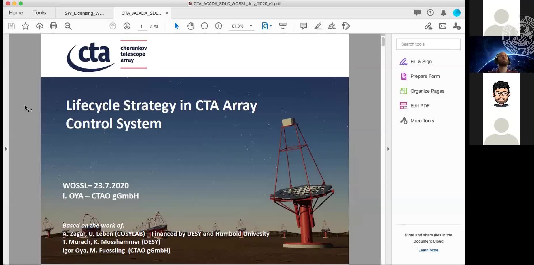 Lifecycle Strategy in CTA Array Control System preview image