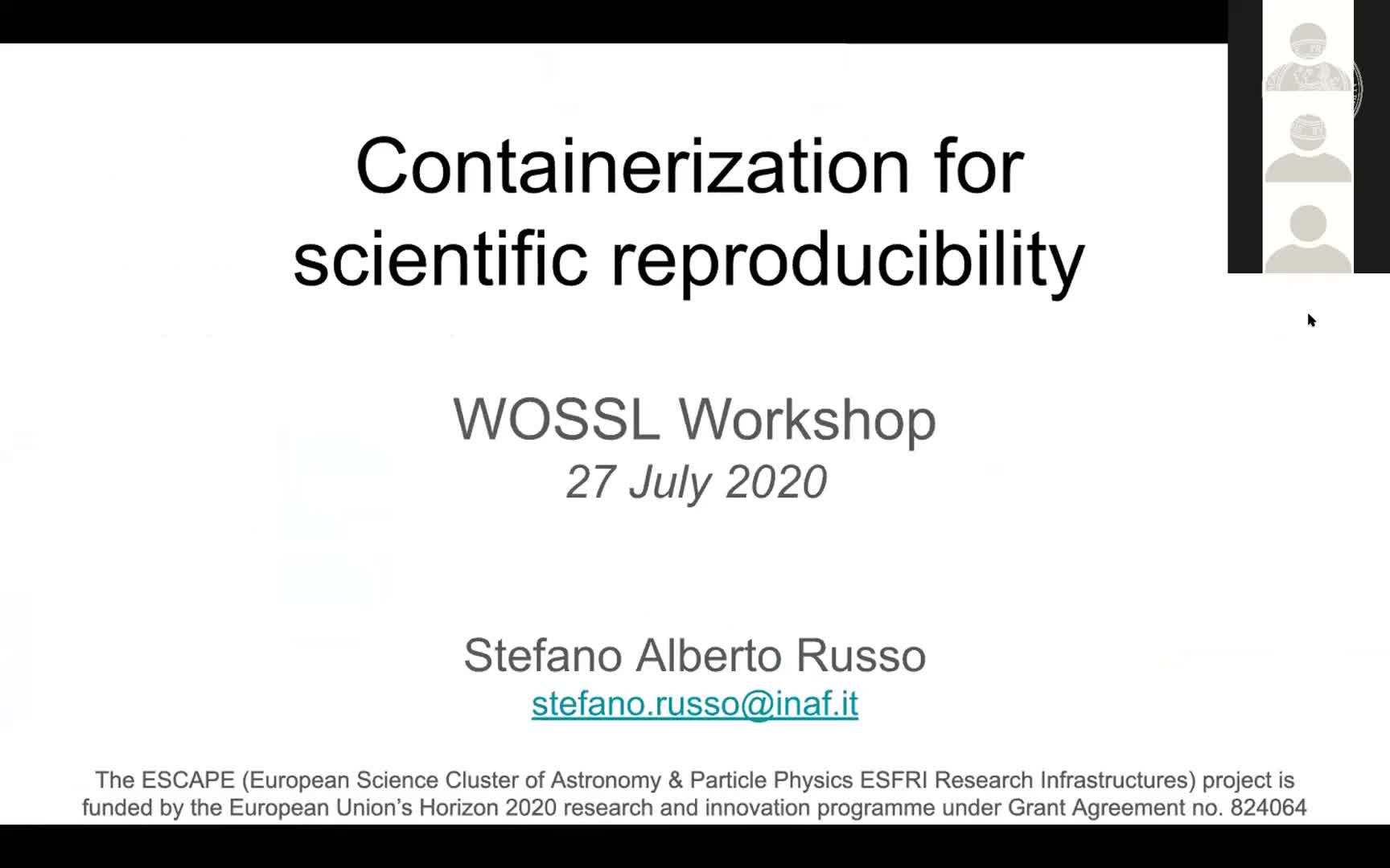 Containerisation for scientific reproducibility preview image