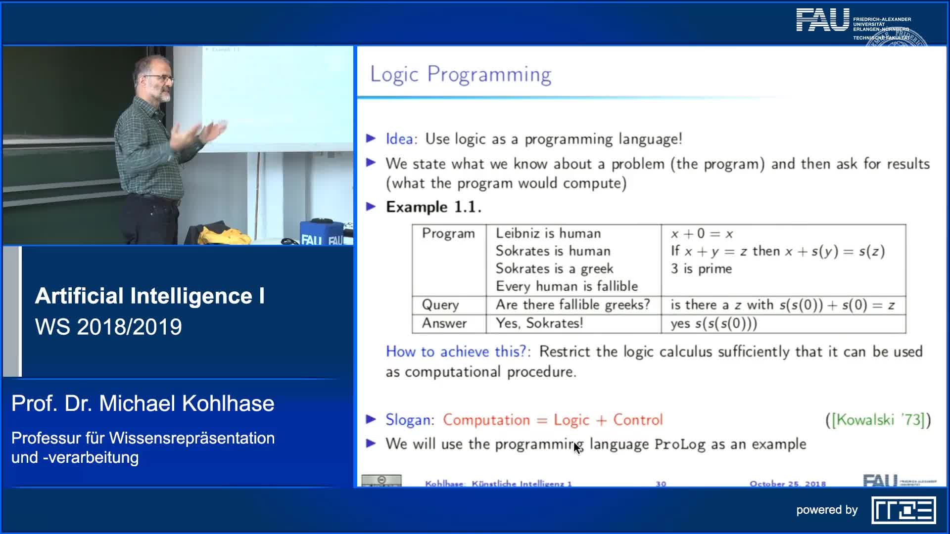 Recap Clip 4.1: Introduction to Logic Programming and PROLOG (Part 1) preview image