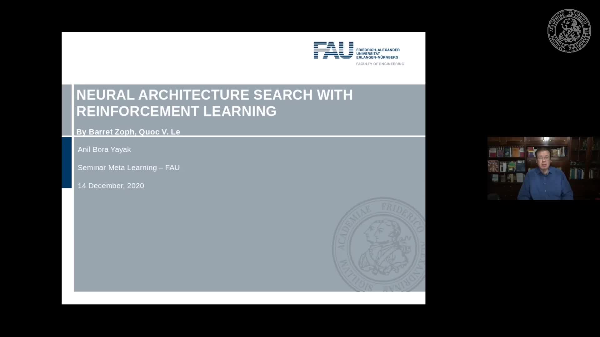 Seminar Meta Learning (SemMeL) - Anil Bora Yayak  - Neural Architecture Search with Reinforcement Learning preview image